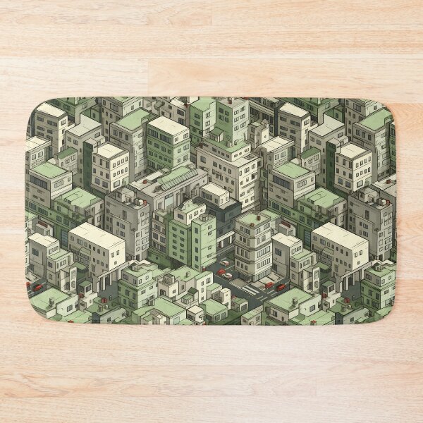 Item preview, city town seamless designed and sold by Ttthunder123.