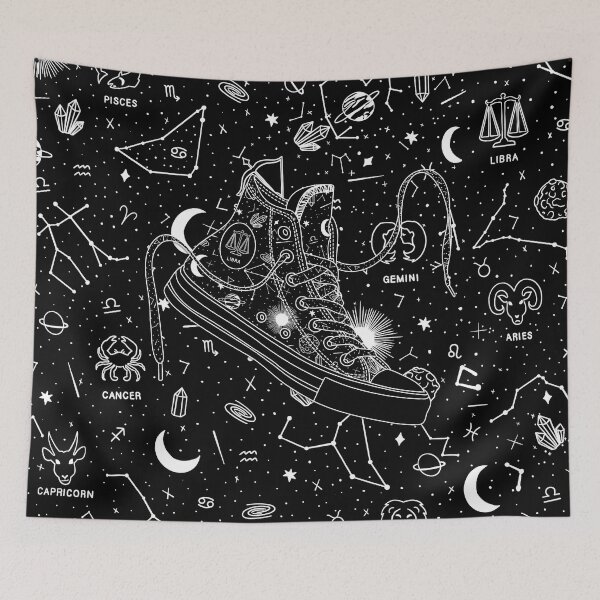 Item preview, Libra high tops - Black & White designed and sold by MickeyEdwards.