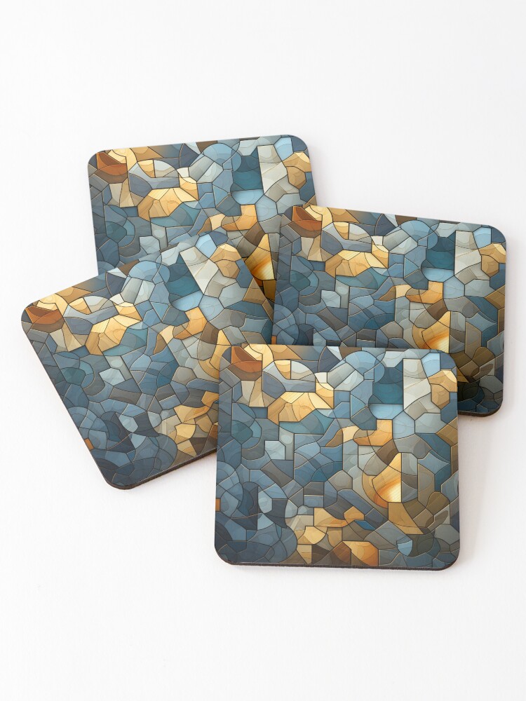 Thumbnail 1 of 5, Coasters (Set of 4), Abstract background designed and sold by annabubster.