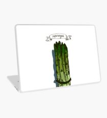 watercolor hand drawn vintage illustration of asparagus Laptop Skin