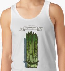 watercolor hand drawn vintage illustration of asparagus Tank Top