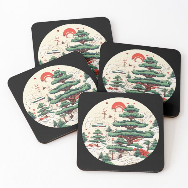 Item preview, Japanese-Style Pine Tree with Merry Christmas Items designed and sold by KitsuneYin.