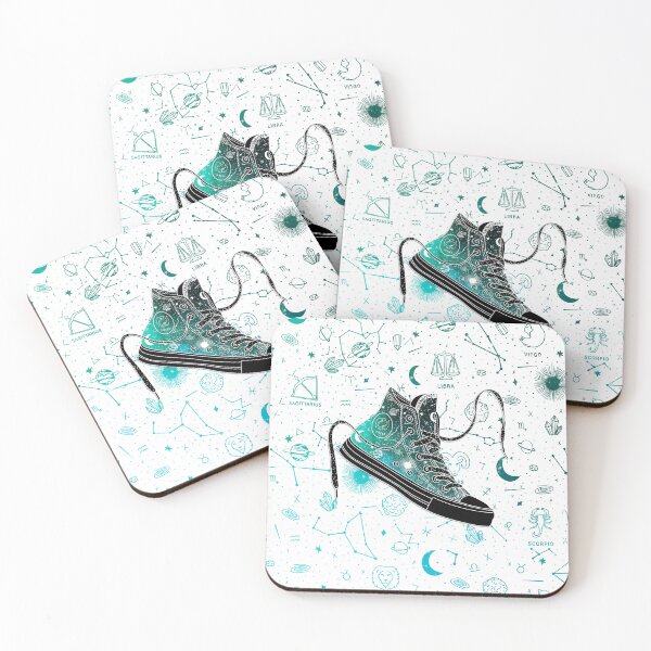 Item preview, Pisces high tops - Space canvas designed and sold by MickeyEdwards.