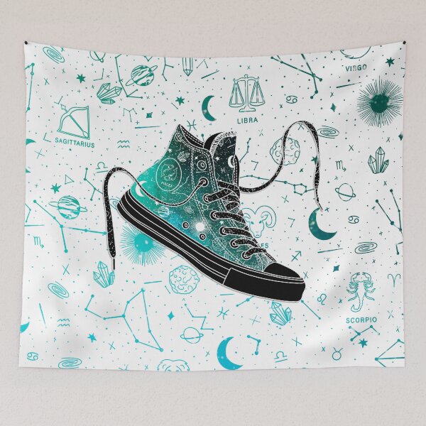 Item preview, Pisces high tops - Space canvas designed and sold by MickeyEdwards.