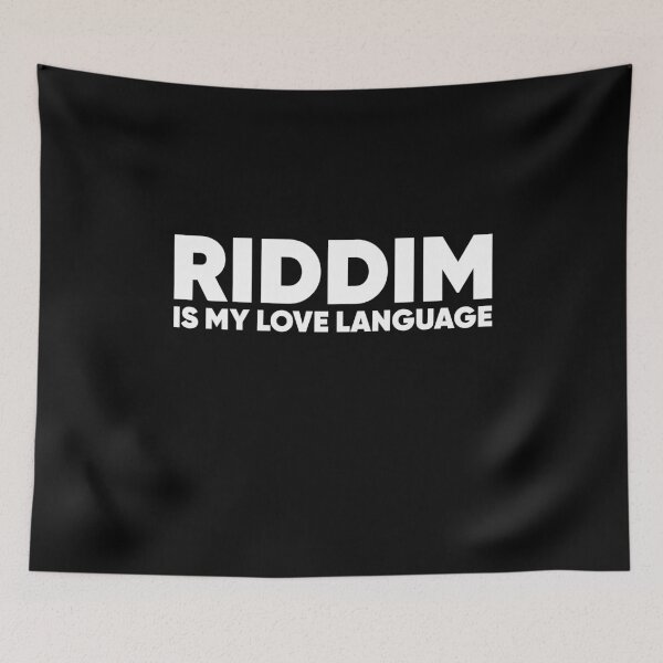 Item preview, Riddim Is My Love Language Basshead EDM designed and sold by mBshirts.