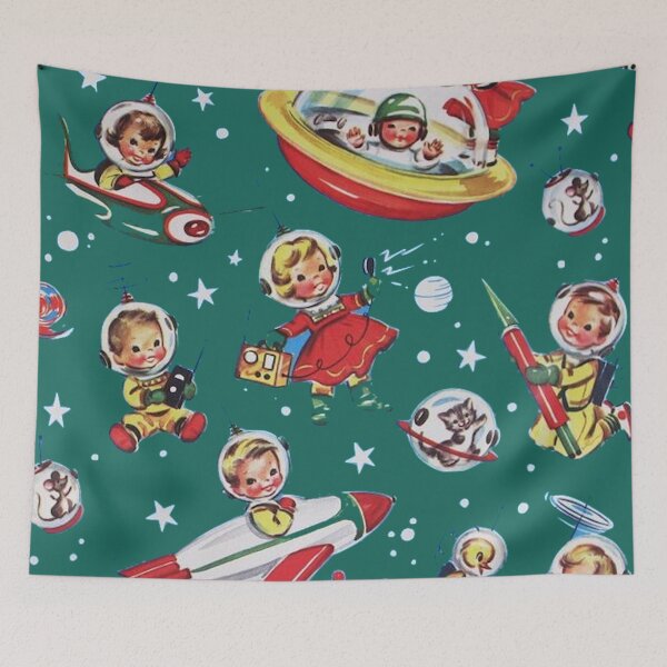 Item preview, 50's Space Kids Art designed and sold by DukeGroovy.