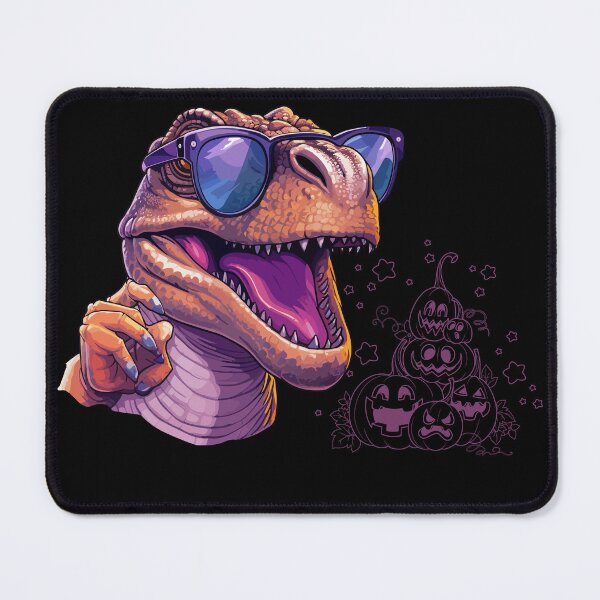 Item preview, Funny cute halloween Dinosaur wearing glasses / Pumpkasaurus designed and sold by Reda Ls ⭐️⭐️⭐️⭐️⭐️.