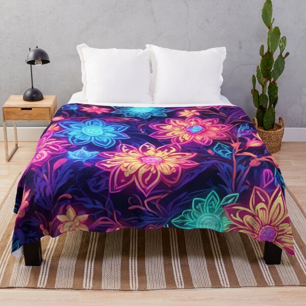 Item preview, Vibrant Flower in the Dark designed and sold by SeamCraft.
