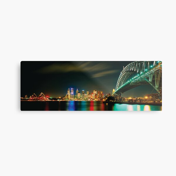 Aperçu de l'œuvre Sydney Nightlights créée et vendue par Dean Prowd Panoramic Photography.