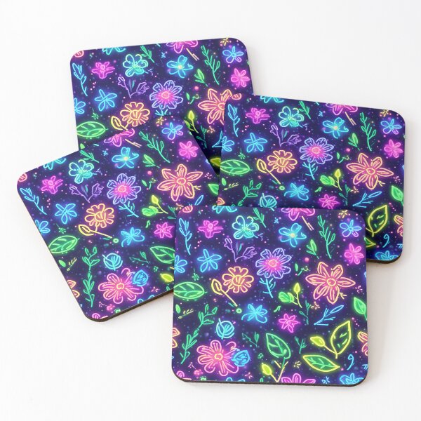 Item preview, Neon Light Flower Design designed and sold by SeamCraft.