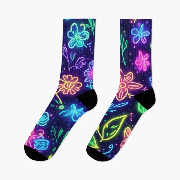 Item preview, Neon Light Flower Design designed and sold by SeamCraft.