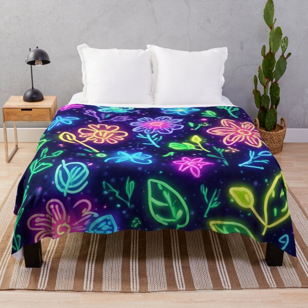 Item preview, Neon Light Flower Design designed and sold by SeamCraft.