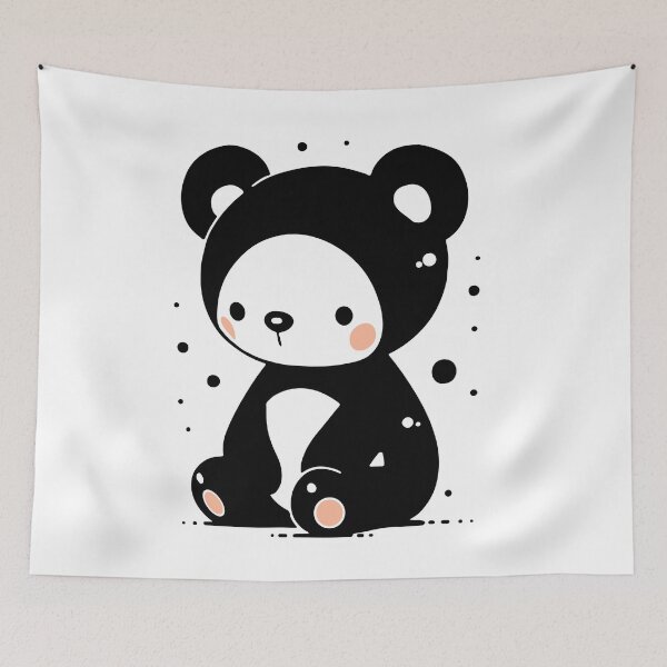 Item preview, Cute Bear chilling out - Manga style designed and sold by flying-hellfish.