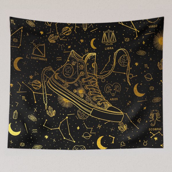 Item preview, Pisces high tops - Gold designed and sold by MickeyEdwards.