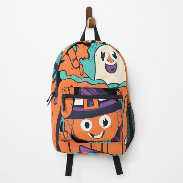 Item preview, happily smiling halloween pumpkin and his friends designed and sold by AgarutanPrint.