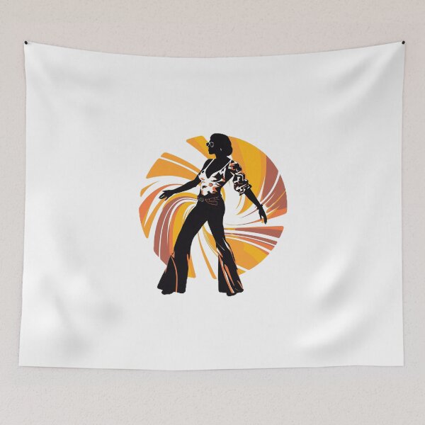 Item preview, 1970s Retro Style Disco Dancer Silhouette designed and sold by DigitalNMDPrint.