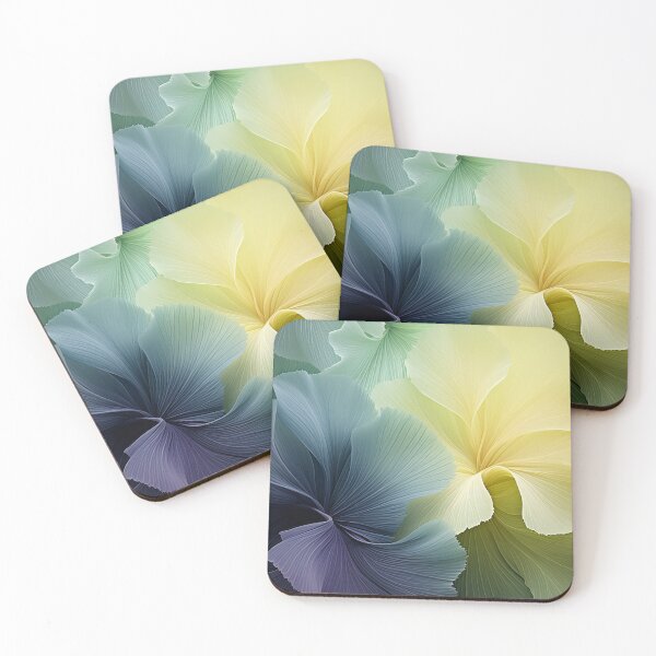 Item preview, Serene Blooms: Abstract Flower Petals & Flowing Lines in Pastel Palette designed and sold by PaintbrushPlace.