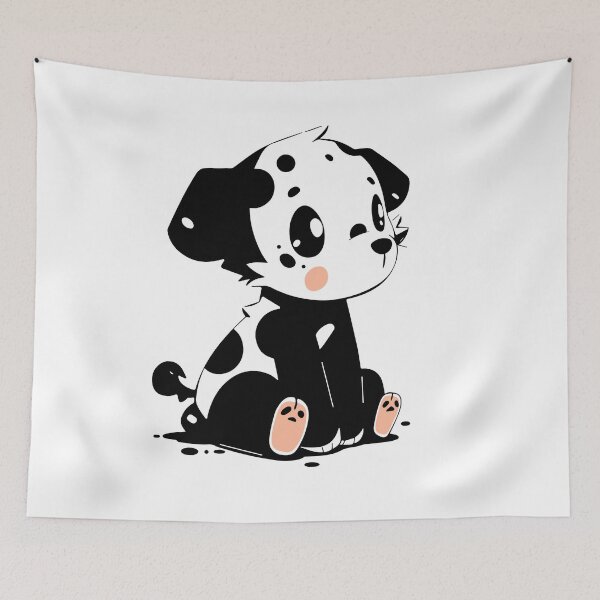 Item preview, Cute puppy dog chilling out - Manga style designed and sold by flying-hellfish.