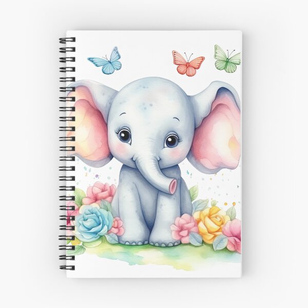 Item preview, Baby Elephant with Butterflies designed and sold by digifotis.