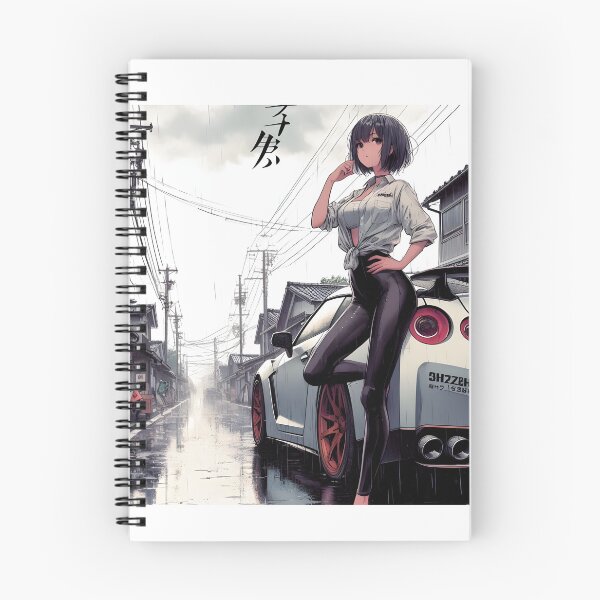 Item preview, Anime Girl Standing Next To Sports Car designed and sold by TeesByPatrick.
