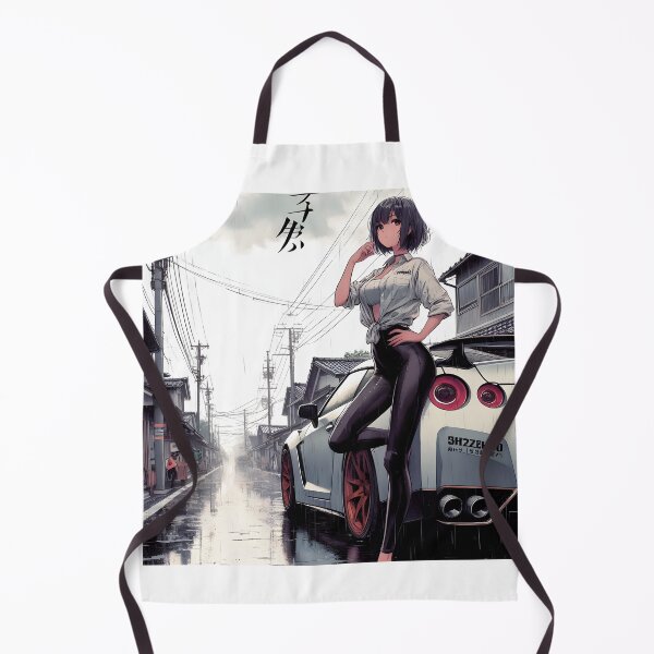 Item preview, Anime Girl Standing Next To Sports Car designed and sold by TeesByPatrick.