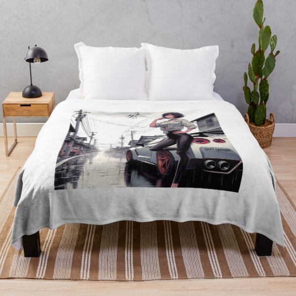 Item preview, Anime Girl Standing Next To Sports Car designed and sold by TeesByPatrick.