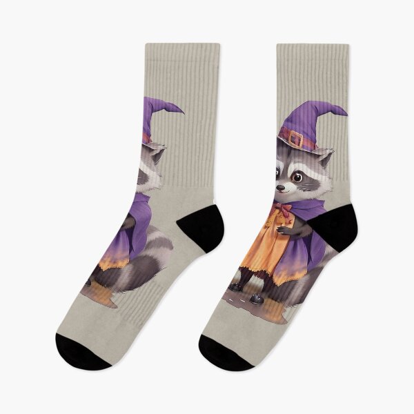 Item preview, Raccoon in Witch Attire designed and sold by DevushkaStore.