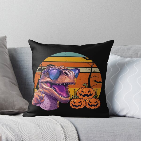 Item preview, Funny cute halloween Dinosaur wearing glasses / Pumpkasaurus designed and sold by Reda Ls ⭐️⭐️⭐️⭐️⭐️.