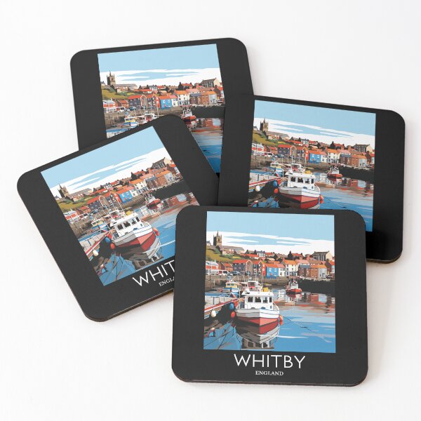 Item preview, A Pop Art Travel Print of Whitby - England  designed and sold by StudioRedKoala.
