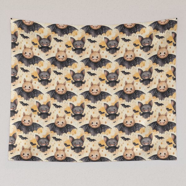 Item preview, Bewitching Bats: Cute Bat Spreading Halloween Delight designed and sold by qoodesignstudio.