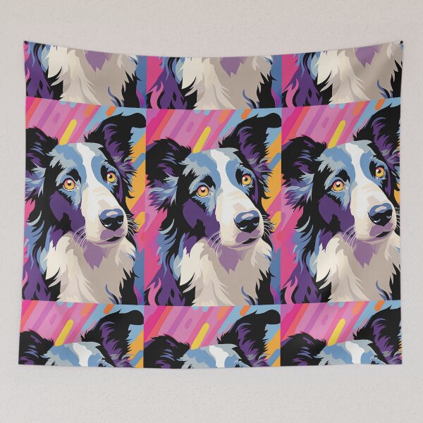 Item preview, Pop Art Border Collie designed and sold by Inky-Spiration.