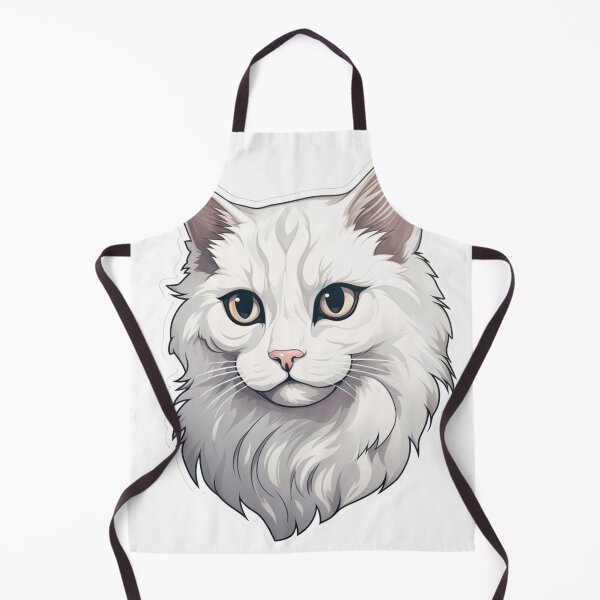 Item preview, Vinilo gato pelo largo blanco designed and sold by MendaciousMina.