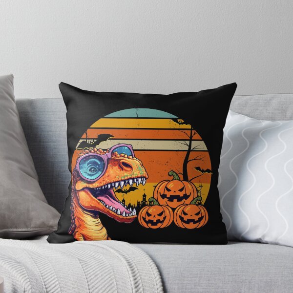 Item preview, funny cute halloween Dinosaur wearing glasses / Pumpkasaurus designed and sold by Reda Ls ⭐️⭐️⭐️⭐️⭐️.