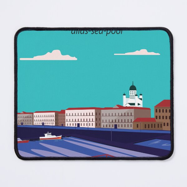 Item preview, Helsinki finland travel poster city landscape designed and sold by Arctic frame studio.
