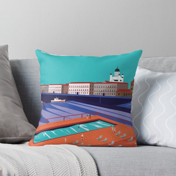 Item preview, Helsinki finland travel poster city landscape  designed and sold by Arctic frame studio.