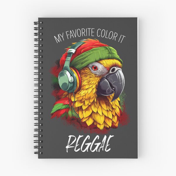 Item preview, My Favorite Color Is Reggae Funky Rasta Parrot  designed and sold by Gaviani Design Studio.