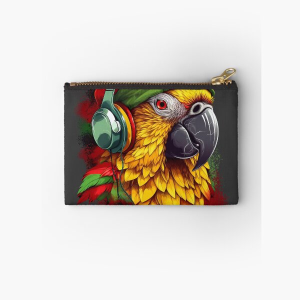Item preview, My Favorite Color Is Reggae Funky Rasta Parrot  designed and sold by Gaviani Design Studio.