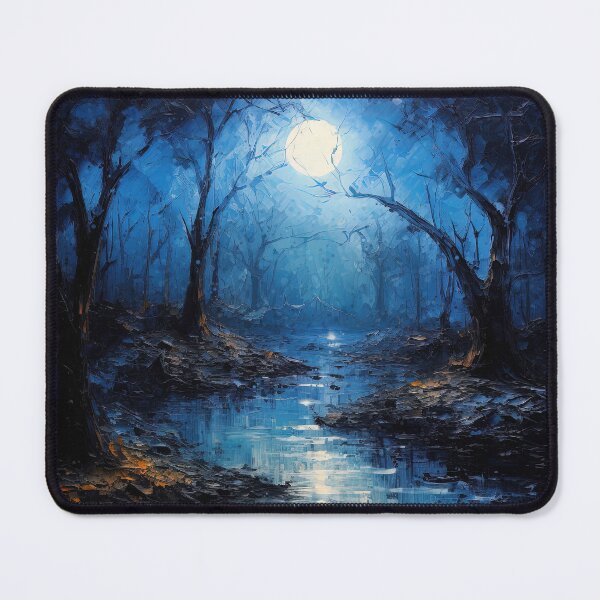 Item preview, An idyllic fullmoon night designed and sold by AM FineArtPrints.