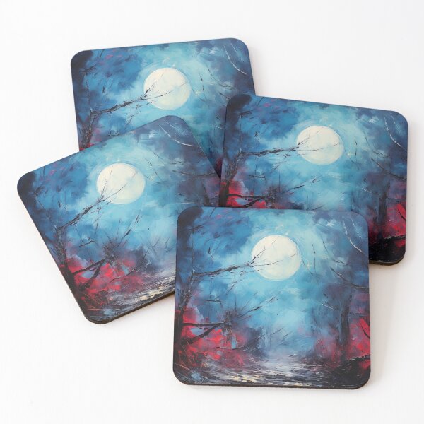 Item preview, An idyllic fullmoon night designed and sold by AM FineArtPrints.