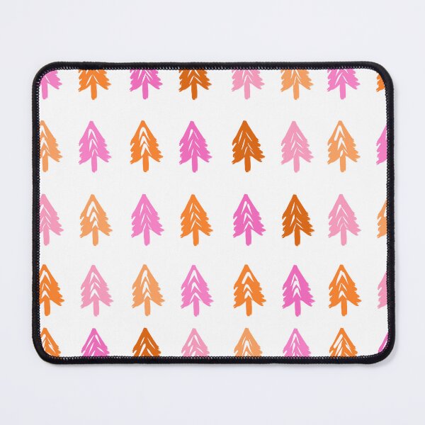 Item preview, Woodland Pine Trees Pattern in Pink and Orange designed and sold by OneThreeSix.