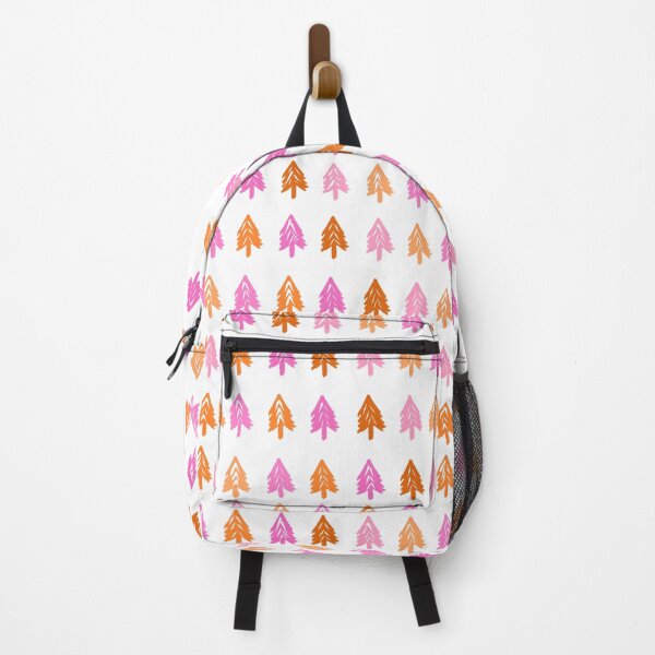 Item preview, Woodland Pine Trees Pattern in Pink and Orange designed and sold by OneThreeSix.