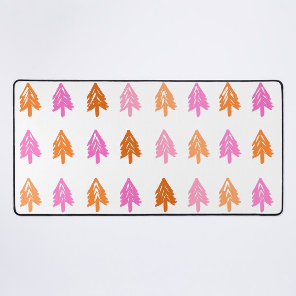 Item preview, Woodland Pine Trees Pattern in Pink and Orange designed and sold by OneThreeSix.