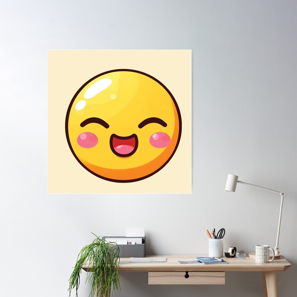 Happy Smiley Emogi Poster for Sale by blue-koala