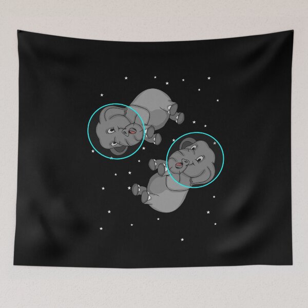 Aperçu de l'œuvre Astronaut Lover Kids Space Gift Éléphant mignon créée et vendue par DSWShirts.