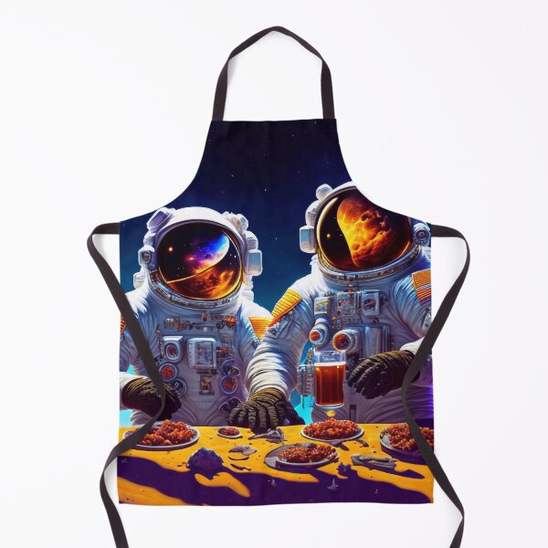 Item preview, Two astronauts cook on the moon designed and sold by M-Y-A-R-T-.