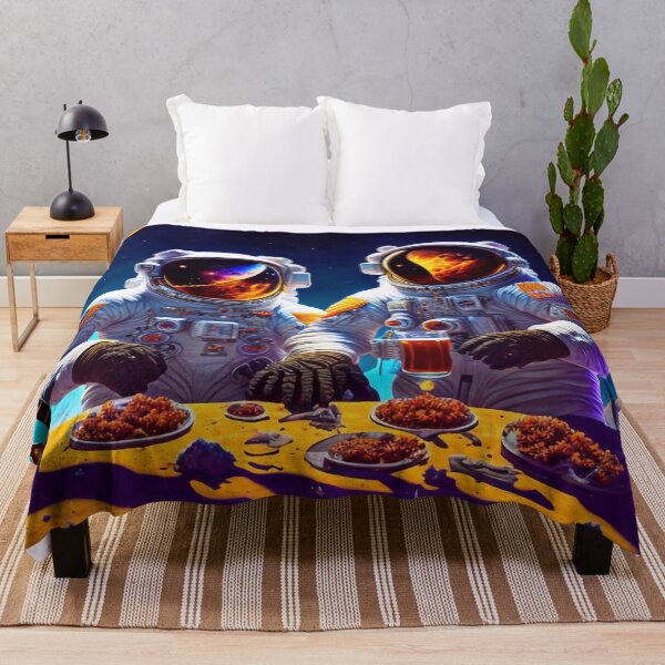 Item preview, Two astronauts cook on the moon designed and sold by M-Y-A-R-T-.
