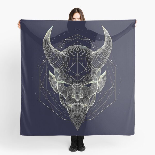Aperçu de l'œuvre Conception de wireframe futuriste avec tête de diable créée et vendue par ZetaDream.