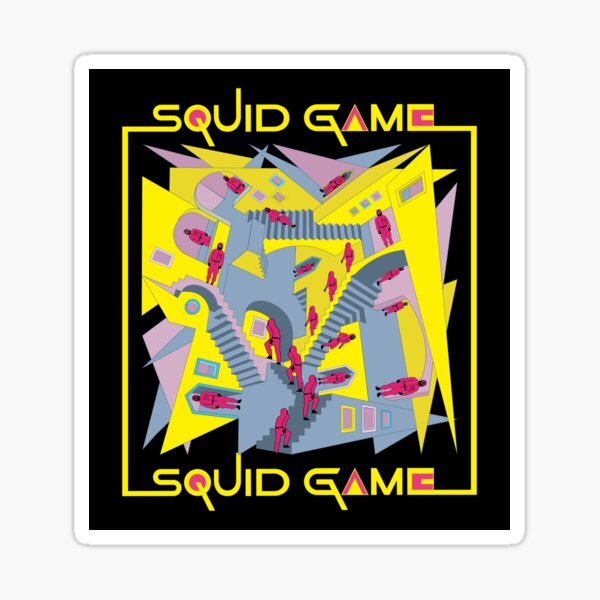 Poster Squid Game - Crazy Stairs, Wall Art, Gifts & Merchandise