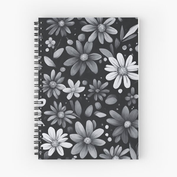 Item preview, Small black and white flowers designed and sold by MacLis.