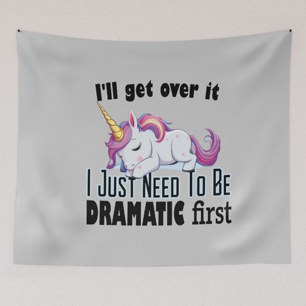 Item preview, I Just Need To Be Dramatic Lazy Unicorn funny designed and sold by stylechoc.